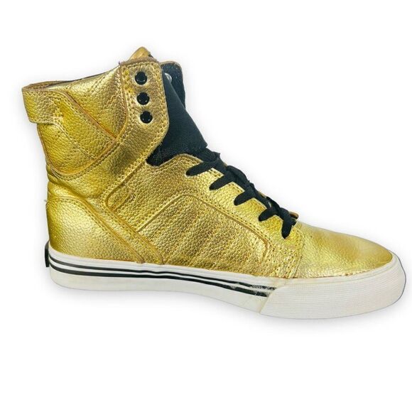 Supra Muska 001 Skytop Metallic Gold / Black S13021K Youth 5 - Picture 6 of 11